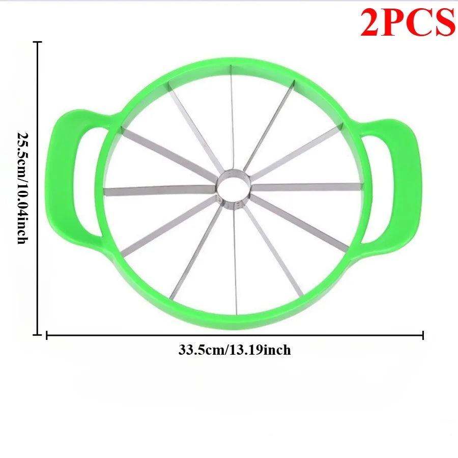 1/2 Pcs Stainless Steel Watermelon Knife – Large Fruit Cutter & Slicer for Watermelon, Hami Melon & Other Fruits