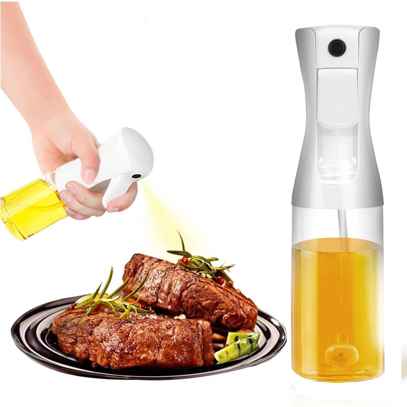 Oil Spray Bottle for Cooking – 200ml / 300ml Refillable Olive Oil Sprayer for Kitchen