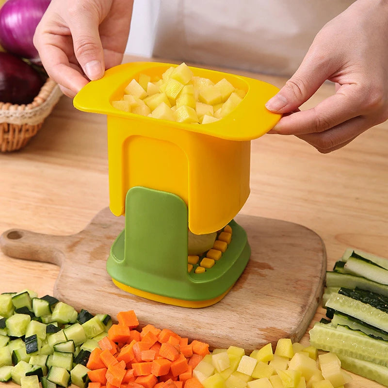 Multifunctional Vegetable Chopper – Onion Dicer & Slicer for Potatoes, Cucumbers, and French Fries