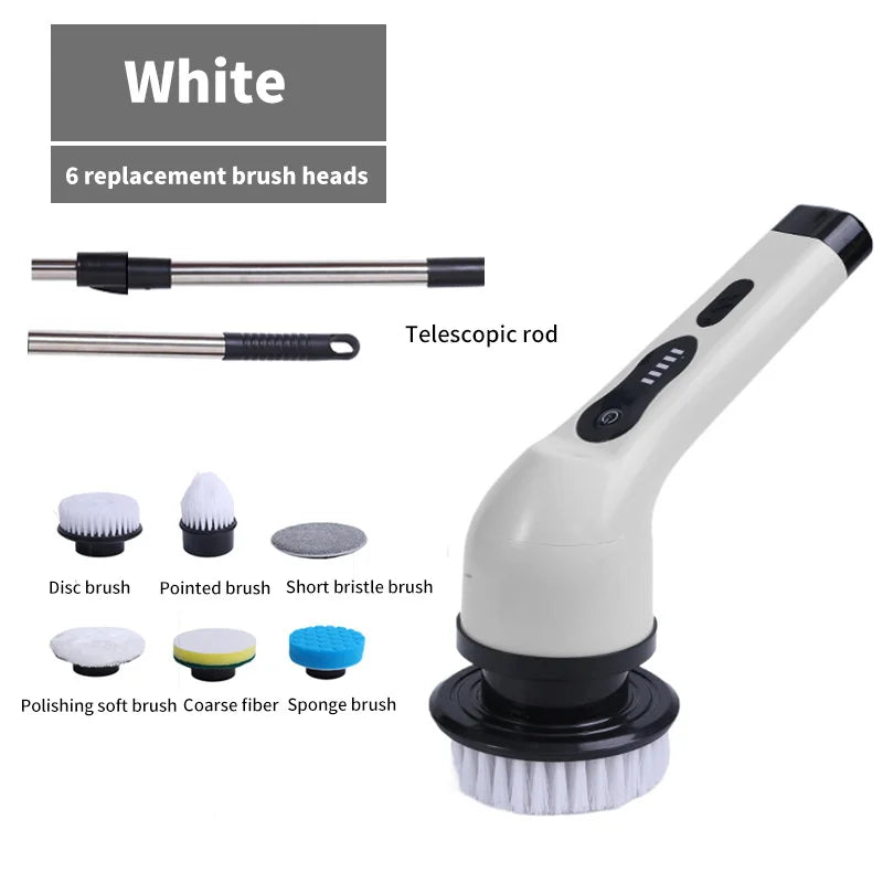 9-in-1 Electric Spin Cleaning Brush – Rechargeable Cleaning Scrubber for Kitchen, Bathroom & Home Surfaces