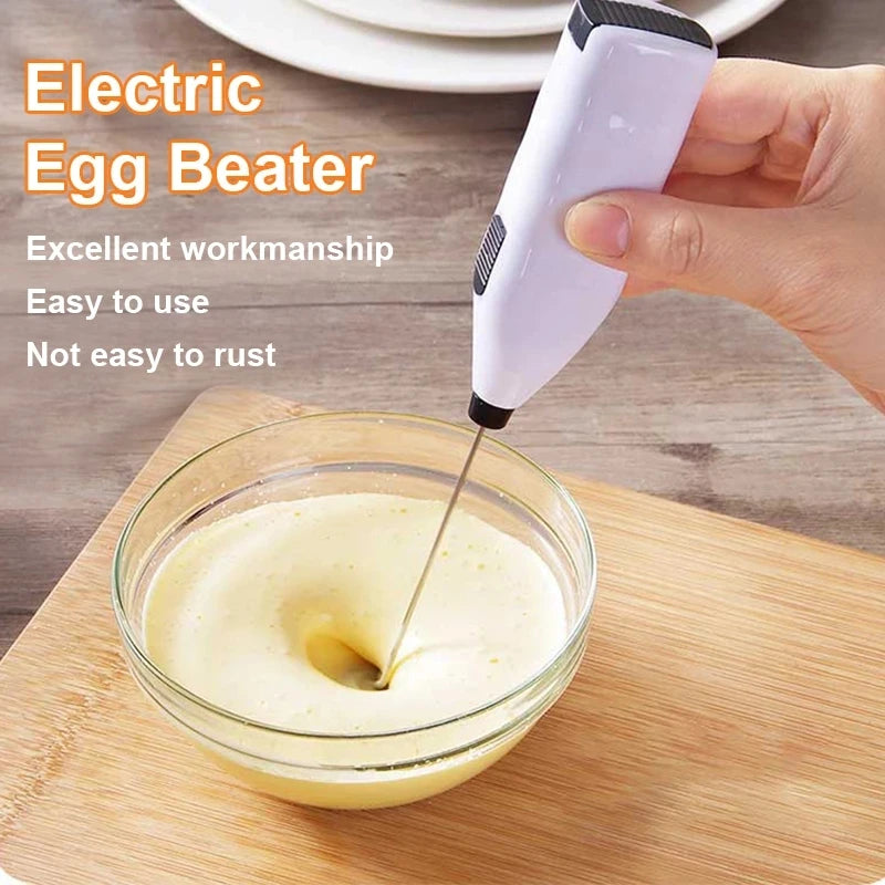 Handheld Milk Frother – Mini Electric Coffee Mixer & Foam Maker for Latte, Cappuccino, and Kitchen Use