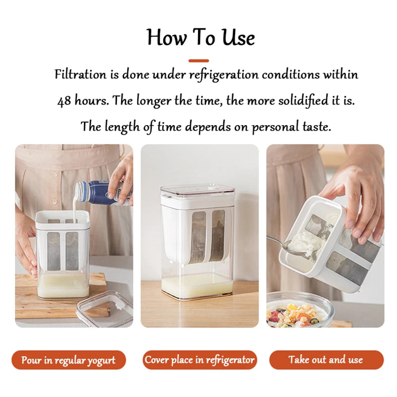 Greek Yogurt Maker – Stainless Steel Yogurt Strainer & Whey Separator for Cheese, Yogurt & Kitchen Use