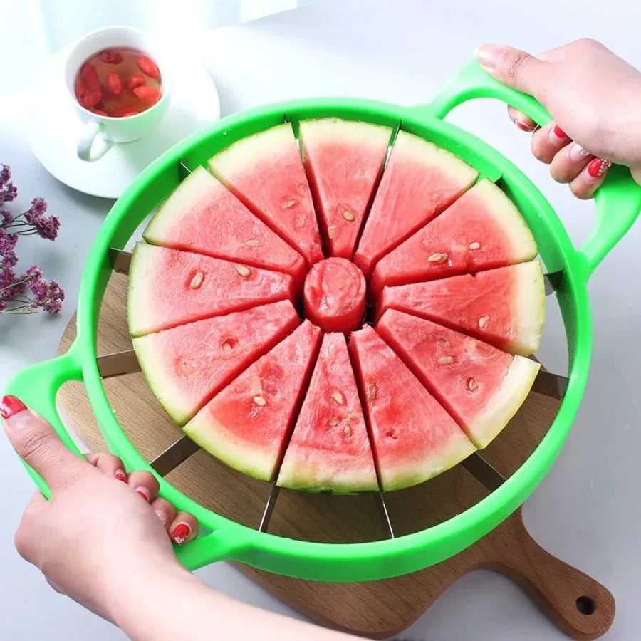 1/2 Pcs Stainless Steel Watermelon Knife – Large Fruit Cutter & Slicer for Watermelon, Hami Melon & Other Fruits