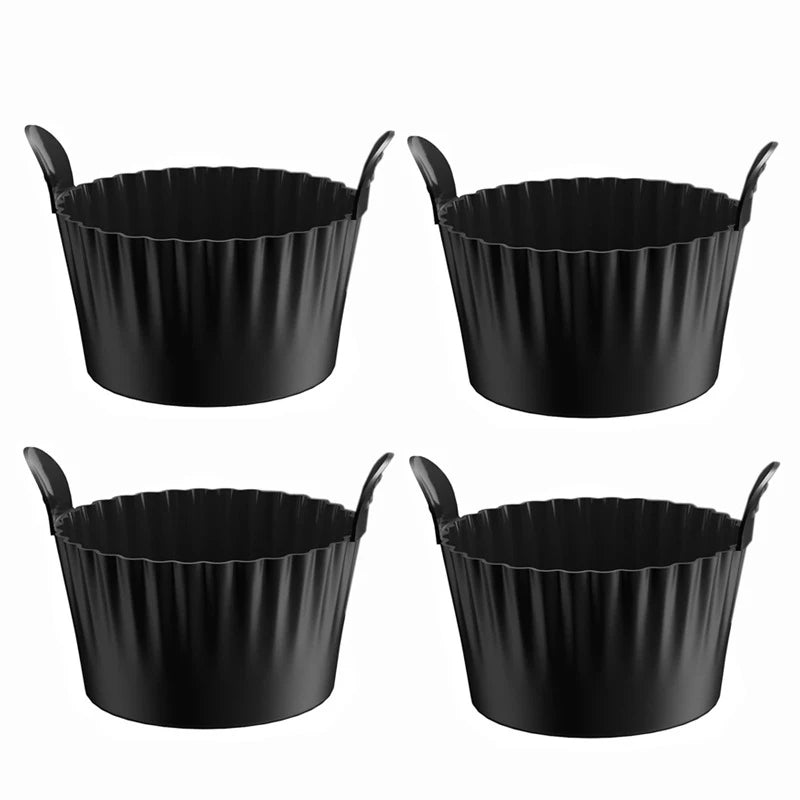 4Pcs Silicone Egg Poacher Cups – Non-Stick Egg Boiler Molds for Air Fryer, Baking, Cupcakes & Pudding