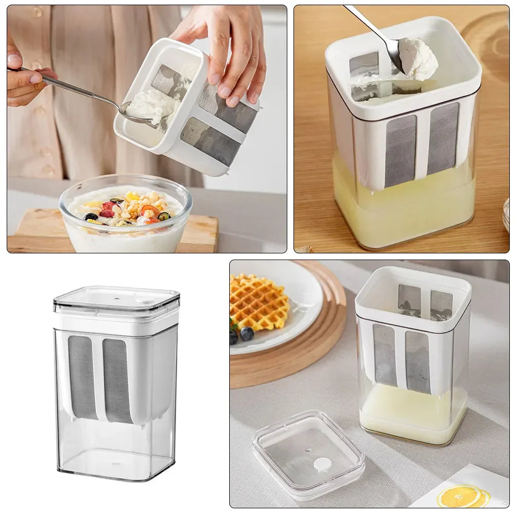 Greek Yogurt Maker – Stainless Steel Yogurt Strainer & Whey Separator for Cheese, Yogurt & Kitchen Use