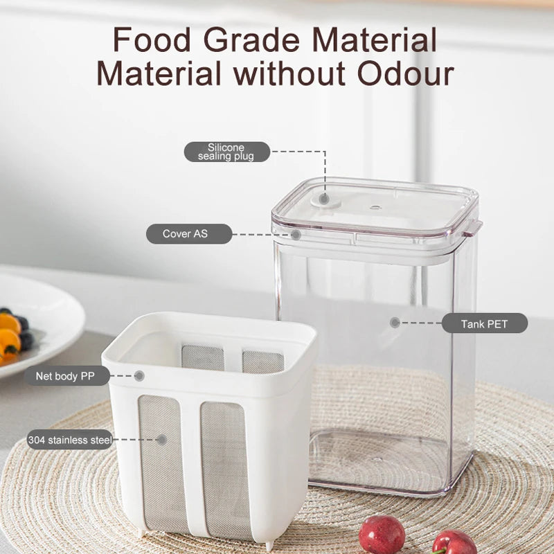 Greek Yogurt Maker – Stainless Steel Yogurt Strainer & Whey Separator for Cheese, Yogurt & Kitchen Use