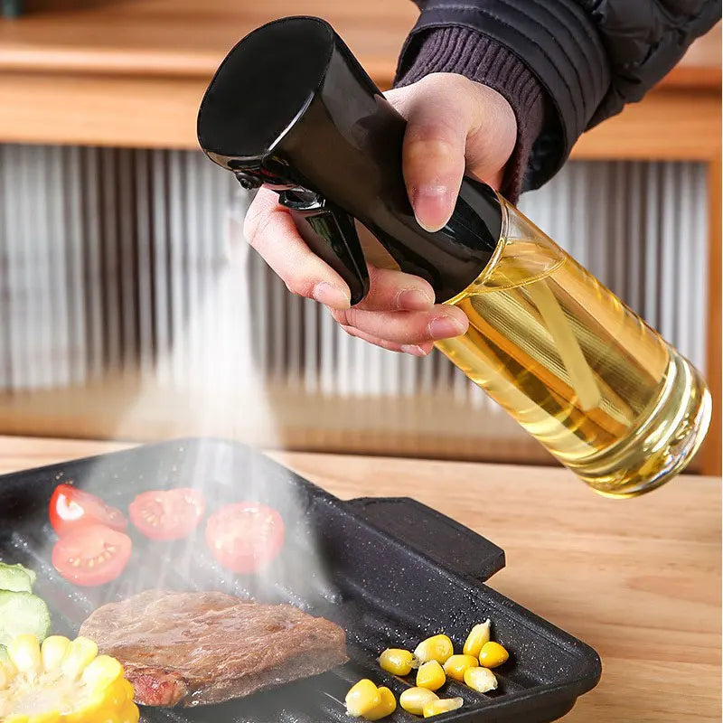 Oil Spray Bottle for Cooking – 200ml / 300ml Refillable Olive Oil Sprayer for Kitchen