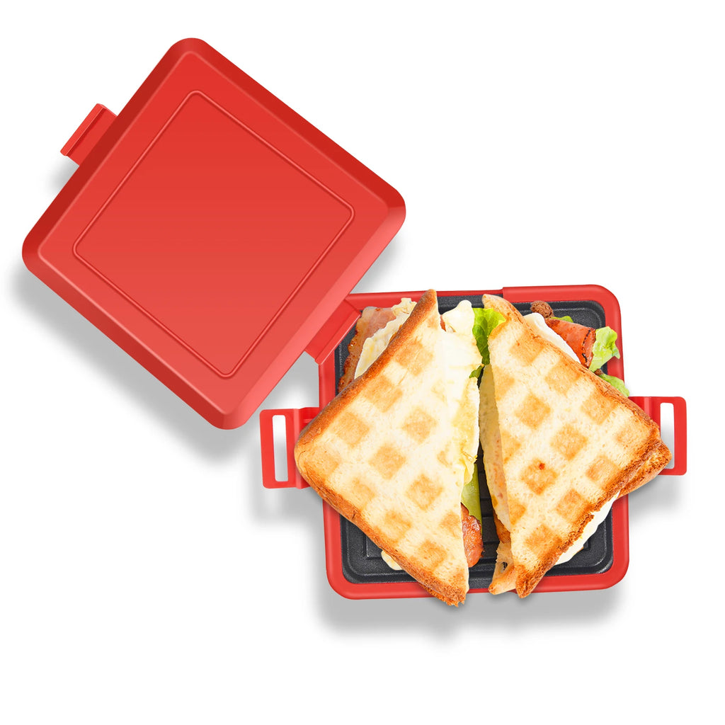 1 microwave waffle maker Panini machine universal food grade non stick bread baking tray, simple and stylish, kitchen food prep