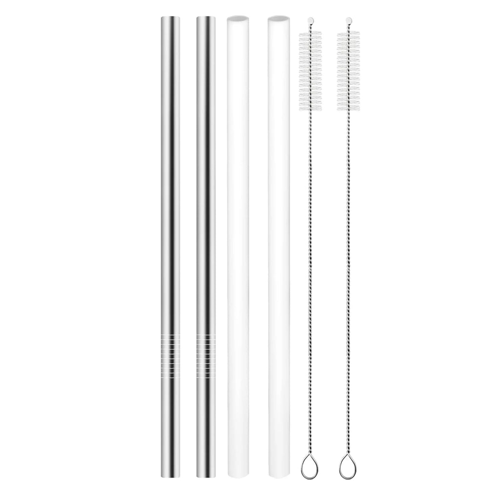 6pcs Water Bottle Straws for Owala 24oz 32oz, Stainless Steel Metal Straws  Reusable Tumbler Straws Bottle Accessories Parts