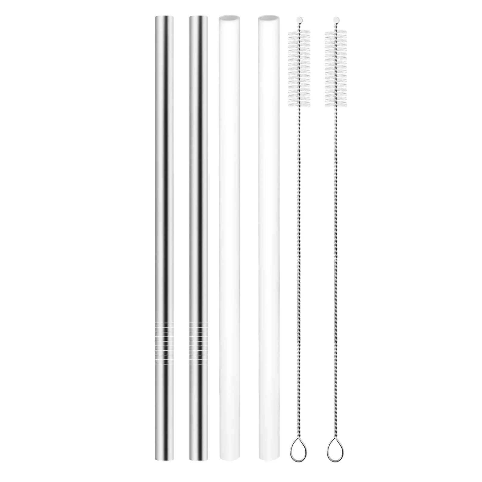 6pcs Water Bottle Straws for Owala 24oz 32oz, Stainless Steel Metal Straws  Reusable Tumbler Straws Bottle Accessories Parts