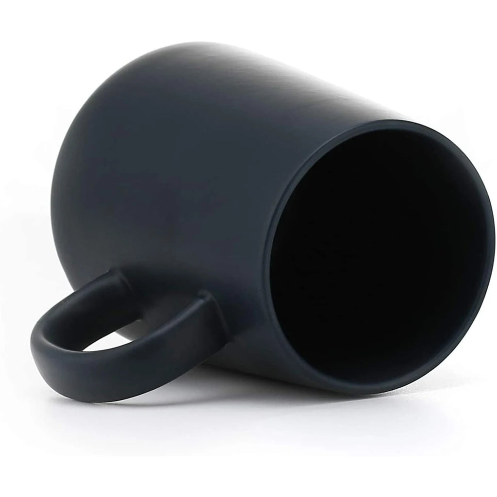 Ceramic Tea Cup Extra Large Mugs Coffee Cups Wide Ceramic Single color Frosted Big Coffee Mug Tea Cup With Spoon 450ML