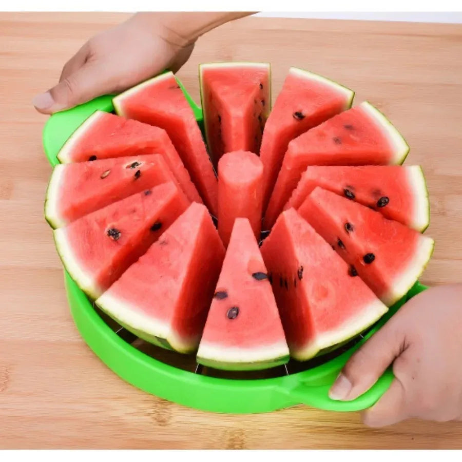 1/2 Pcs Stainless Steel Watermelon Knife – Large Fruit Cutter & Slicer for Watermelon, Hami Melon & Other Fruits