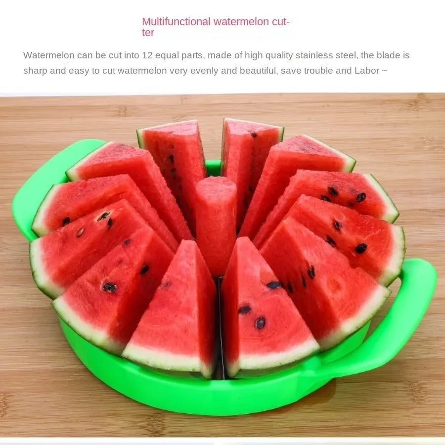 1/2 Pcs Stainless Steel Watermelon Knife – Large Fruit Cutter & Slicer for Watermelon, Hami Melon & Other Fruits