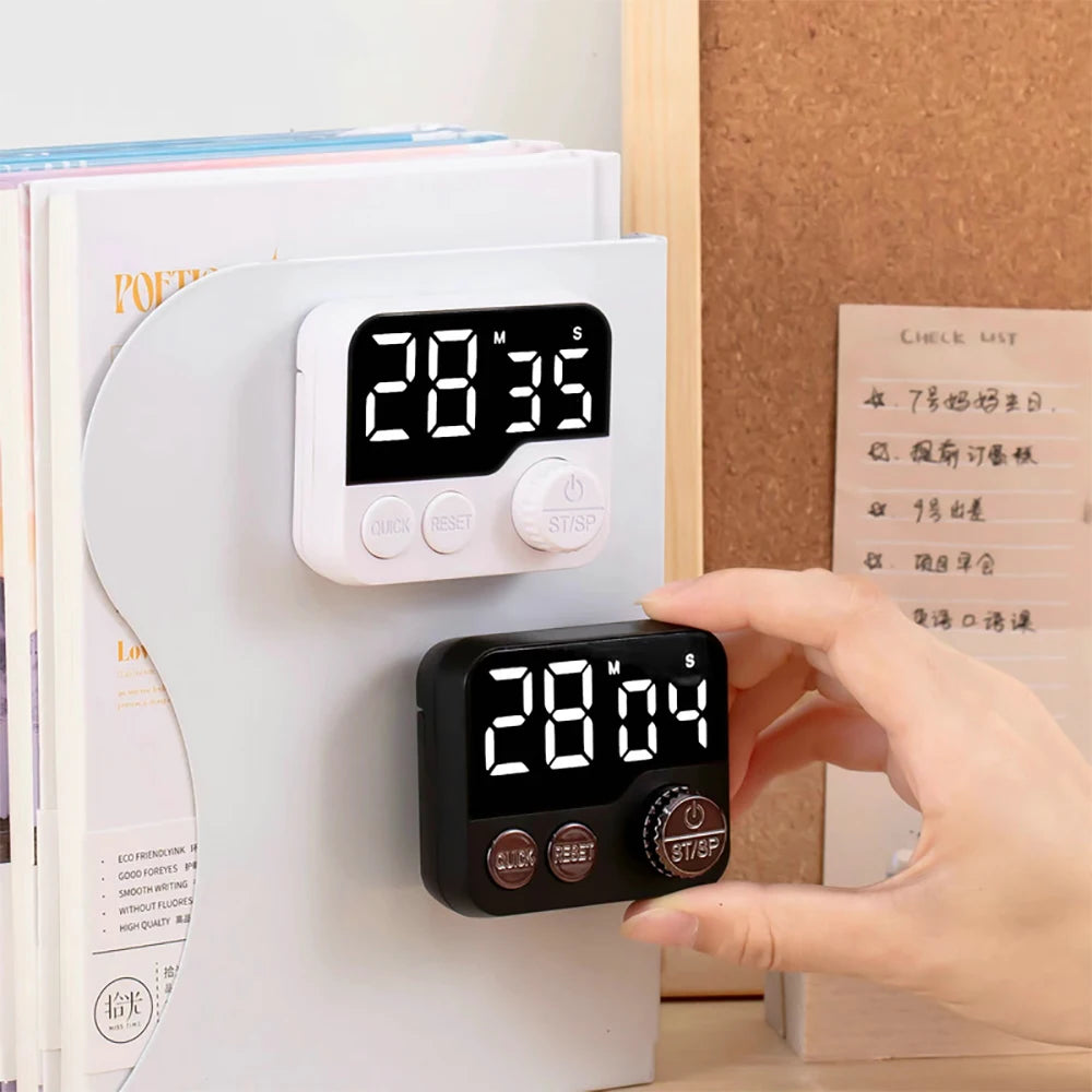 Large Screen Digital Kitchen Timer – LED Countdown & Stopwatch with Sleep Alarm for Cooking and Baking